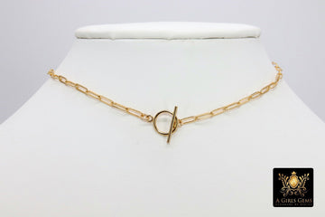 14 K Gold Filled Toggle Double Wrap Necklace - A Girls Gems
